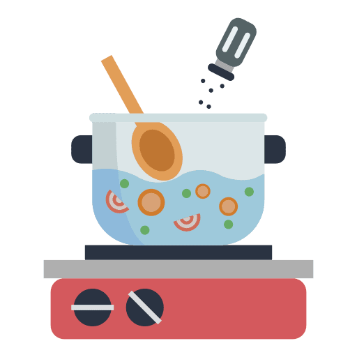 Cooking food and restaurant cook hot icon