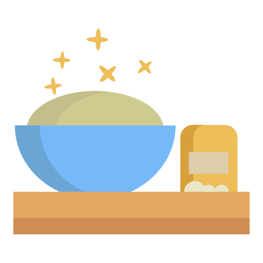 Dough hot food lunch meal icon