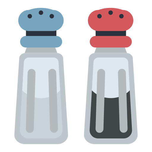 Salt shaker kitchenware pepper food and restaurant icon