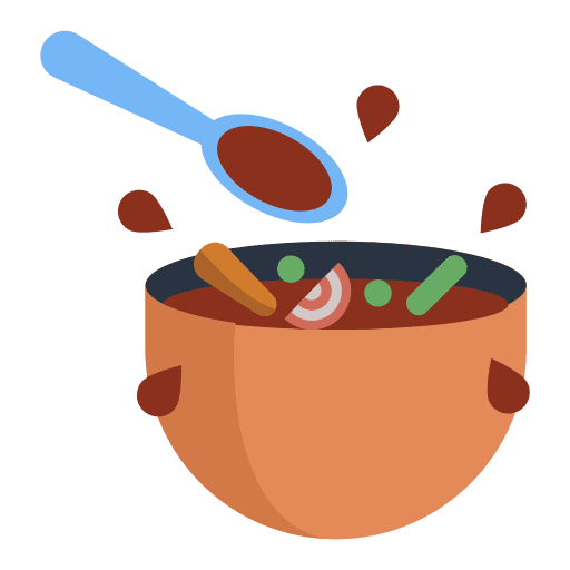 Soup soup food and restaurant cooking icon