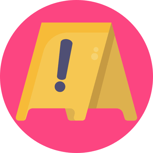 Exclamation mark signaling danger exclamation mark icon