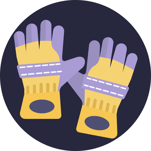 Gloves equipment ppe protective wear icon