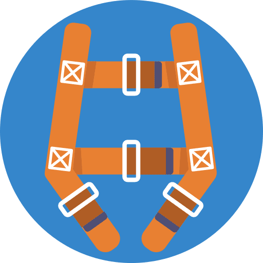Safety belt safety belt ppe equipment icon