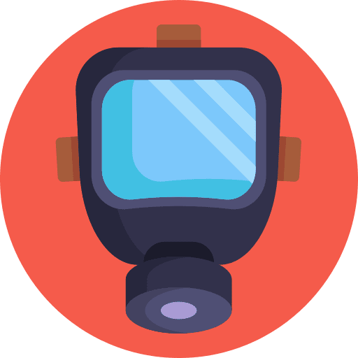 Gas mask ppe protective wear protective clothing icon