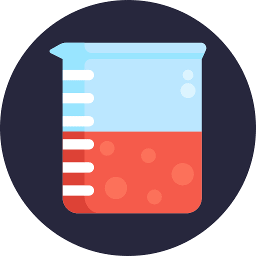 Beaker education science lab icon