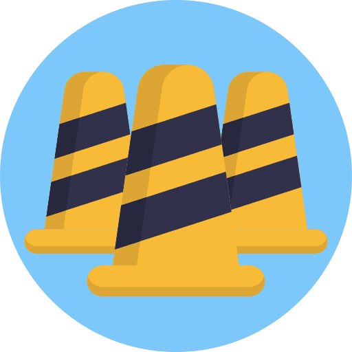 Bollard traffic cone bollard safety icon