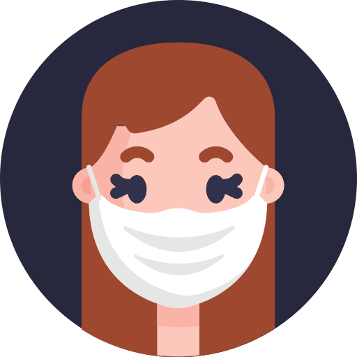 Face mask healthcare and medical ppe protective wear icon