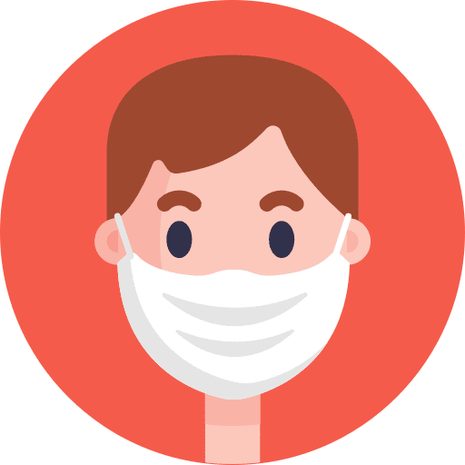 Face mask ppe healthcare and medical protective clothing icon