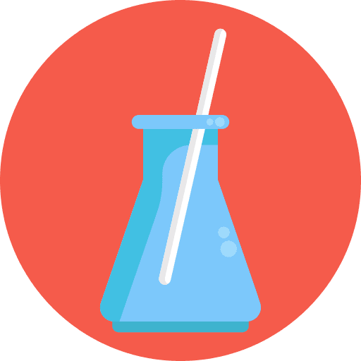 Flask laboratory tool science icon