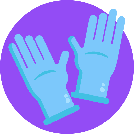 Gloves tool chemical gloves icon