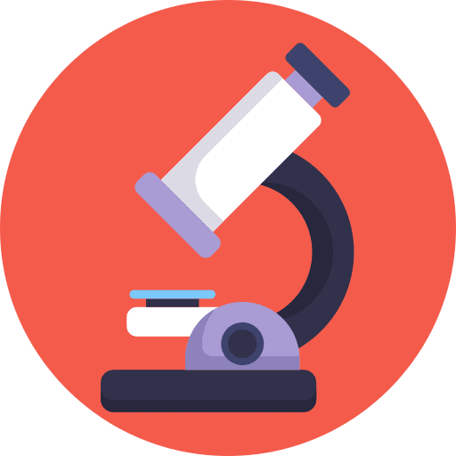Microscope chemistry education chemical icon