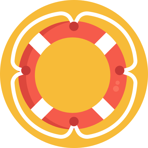 Rubber ring float rubber ring security icon