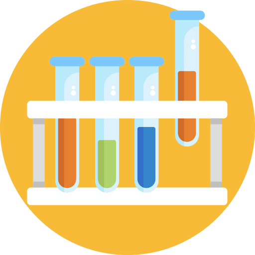 Test tubes chemical science lab icon