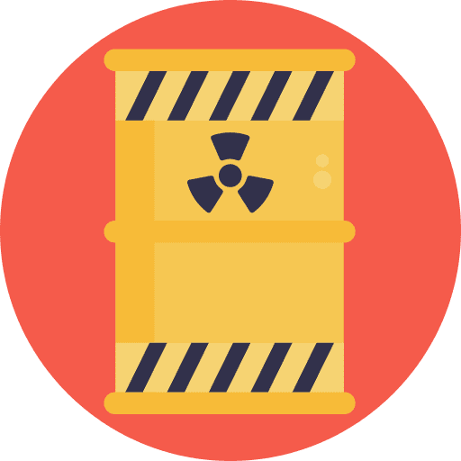 Toxic waste chemistry chemical toxic waste icon