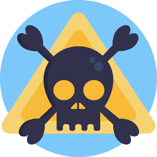 Hazard sign laboratory hazard sign toxic chemical icon