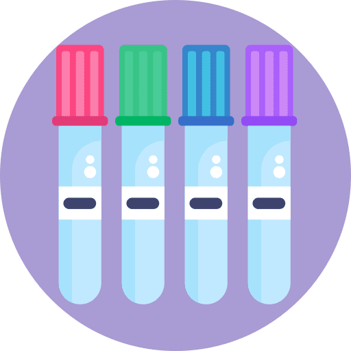 Sample tube chemical education laboratory icon