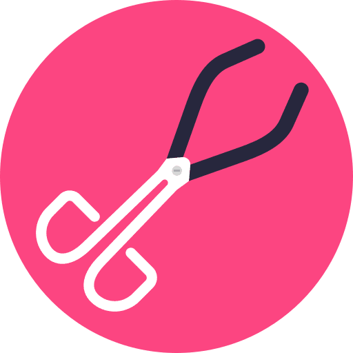 Tongs tool flask chemical icon