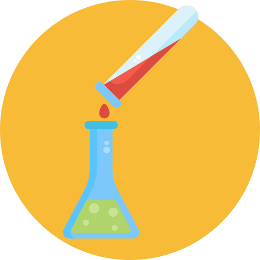 Volumetric flask science lab tool icon