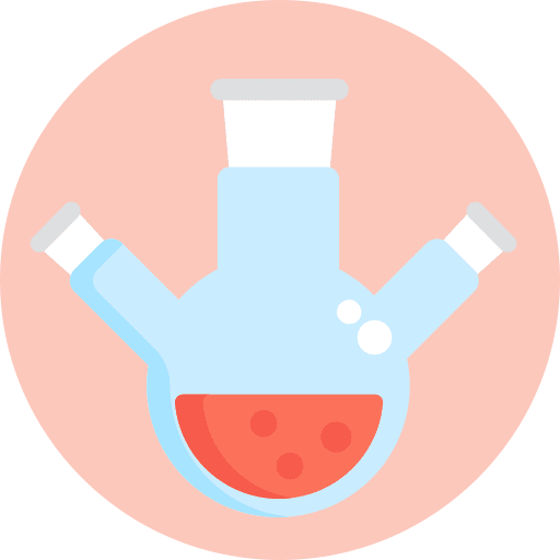 Volumetric flask education chemical laboratory icon