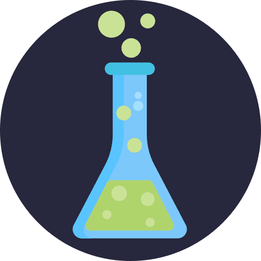Volumetric flask chemistry science laboratory icon