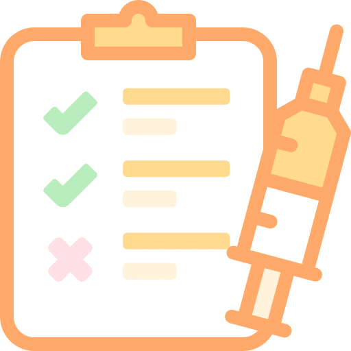 Vaccine healthcare vaccine record vaccine icon