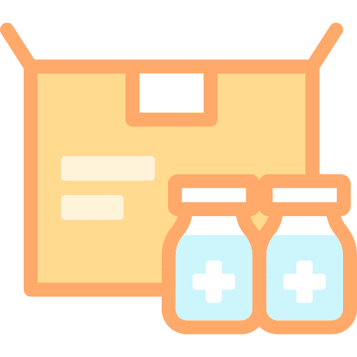 Delivery box delivery vaccine delivery box icon
