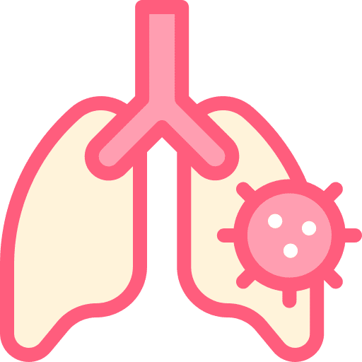 Lung pneumonia disease coronavirus icon