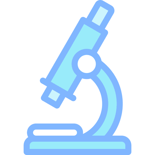 Microscope scientific medical laboratory observation icon