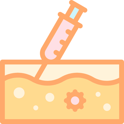 Subcutaneous injection immunization subcutaneous icon