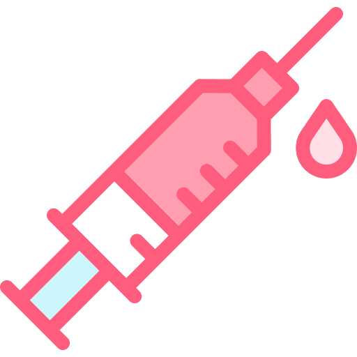 Syringe injection doctor anesthesia icon Syringe injection doctor anesthesia icon