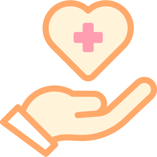 Healthy healthcare and medical wellness heart icon Healthy healthcare and medical wellness heart icon