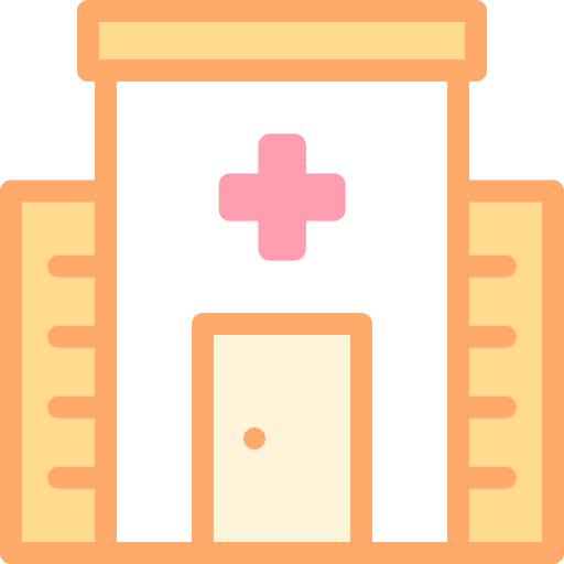 Hospital architecture and city hospital healthcare and medical icon Hospital architecture and city hospital healthcare and medical icon