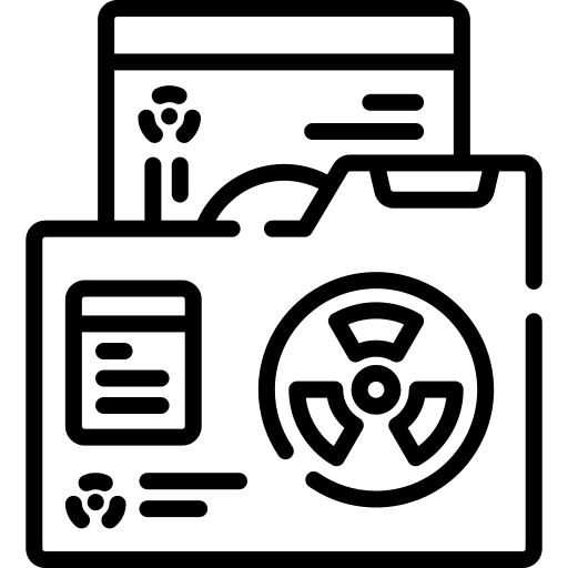 Document physics nuclear files and folders icon Document physics nuclear files and folders icon