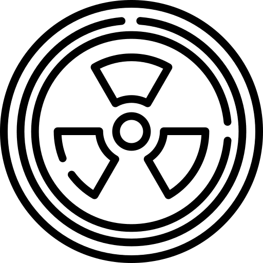 Nuclear power sign ecology and environment icon Nuclear power sign ecology and environment icon