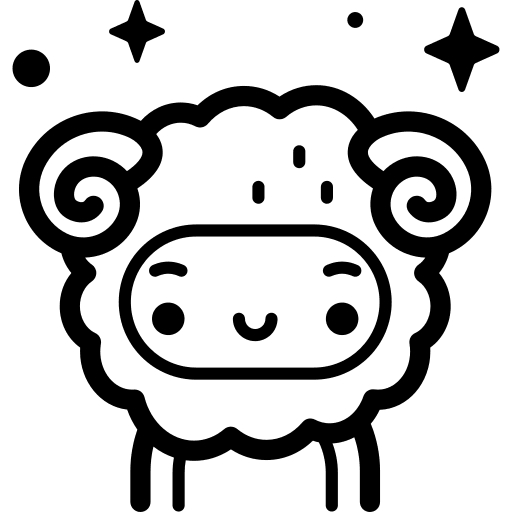Sheep boy user costume icon