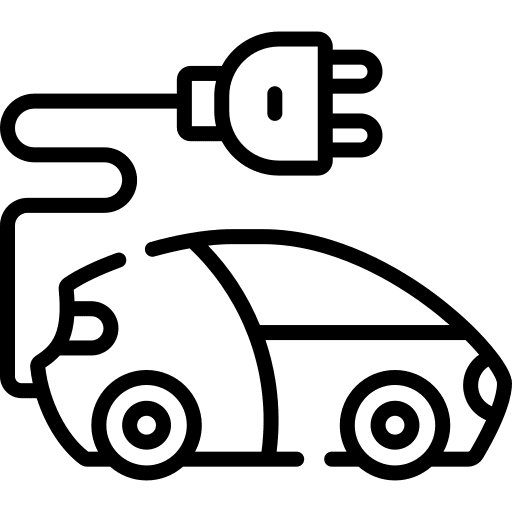 Electric car renewable energy electric vehicle transport icon Electric car renewable energy electric vehicle transport icon