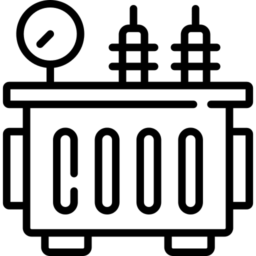 Transformer connections technology device icon Transformer connections technology device icon