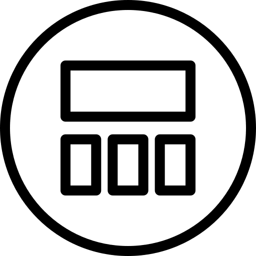 Layout columns layout web development icon