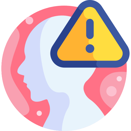 Warning signaling traffic sign warning icon