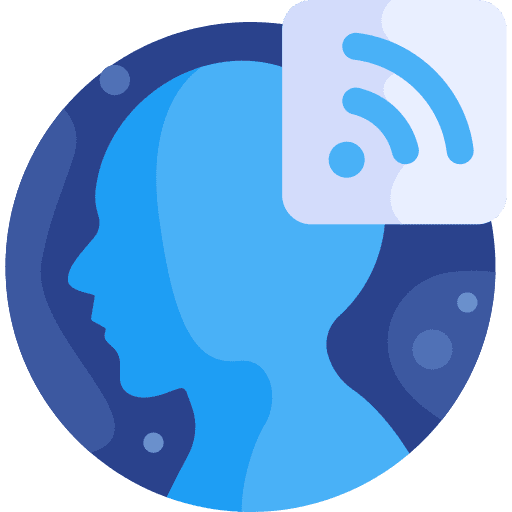 Wifi user networking mind icon Wifi user networking mind icon
