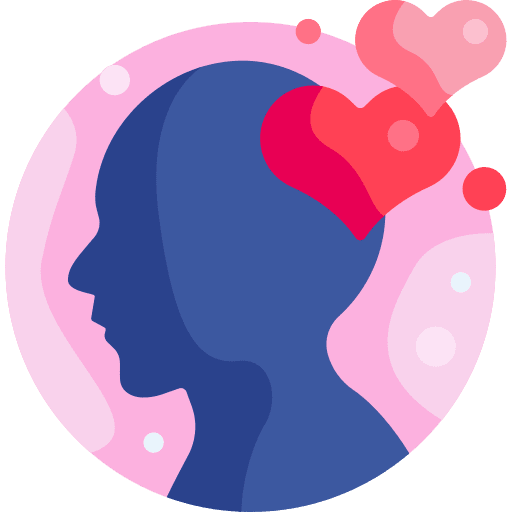 In love head in love human icon In love head in love human icon