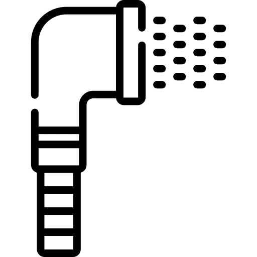 Shower head furniture and household water wellness icon