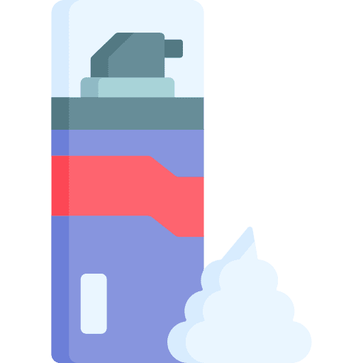 Shaving foam skincare lotion barber icon Shaving foam skincare lotion barber icon