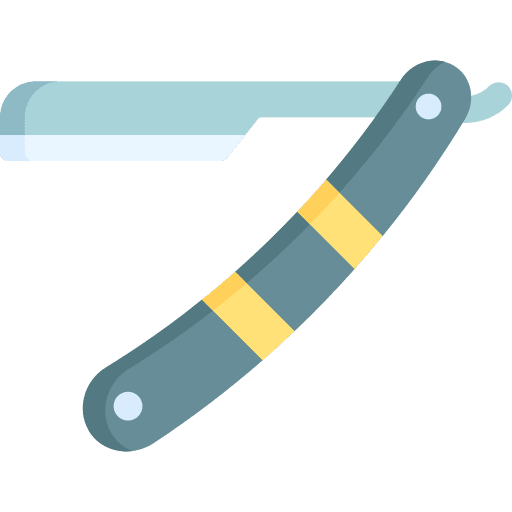 Straight razor razor blade barber beauty icon
