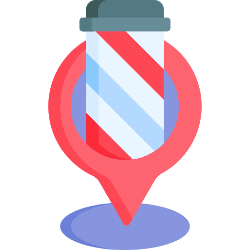 Location location location pin barber shop icon Location location location pin barber shop icon
