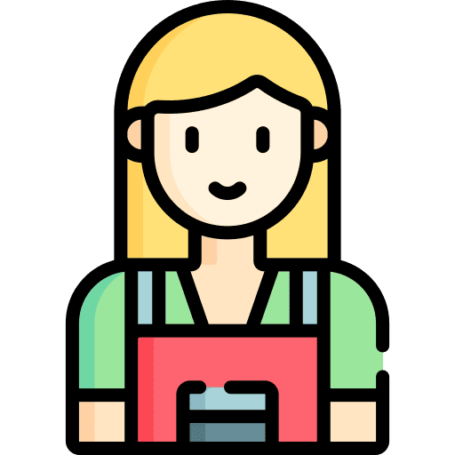 Hairdresser professions and jobs woman user icon