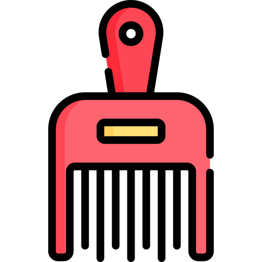 Hair comb grooming beauty salon accessory icon Hair comb grooming beauty salon accessory icon
