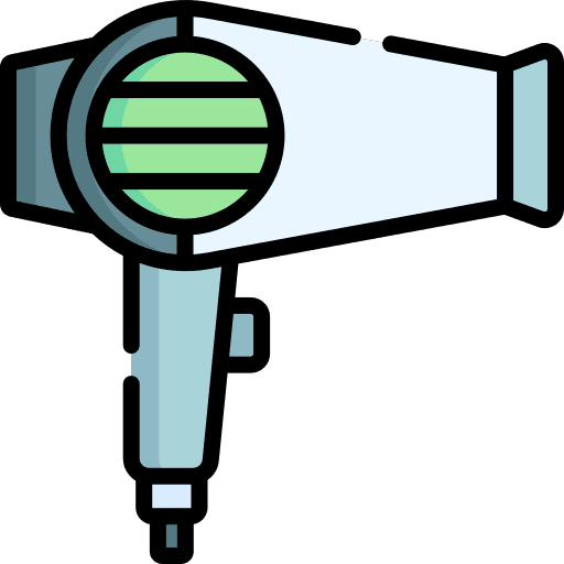 Hair dryer device electronics beauty icon Hair dryer device electronics beauty icon