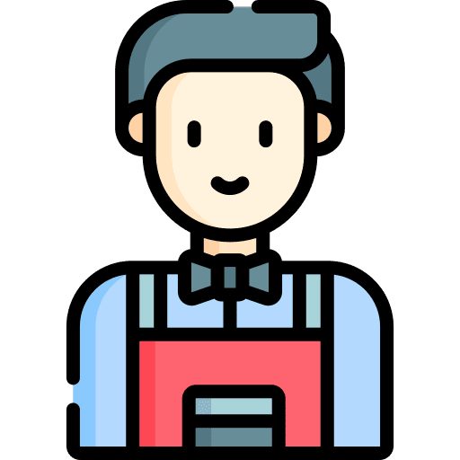 Hairdresser man hairstylist avatar icon Hairdresser man hairstylist avatar icon