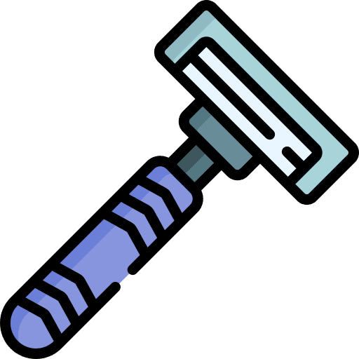 Razor depilation hair removal cut icon Razor depilation hair removal cut icon